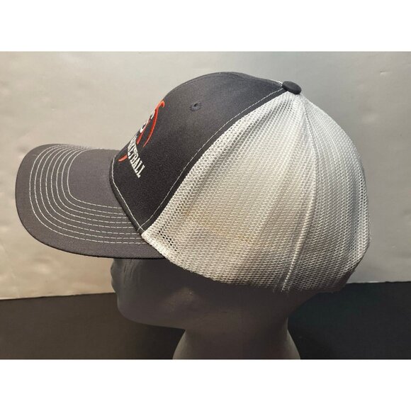 Hoop Source Basketball mesh hat cap 7" snap back Ivory Head Wear 2239N white - Picture 3 of 7